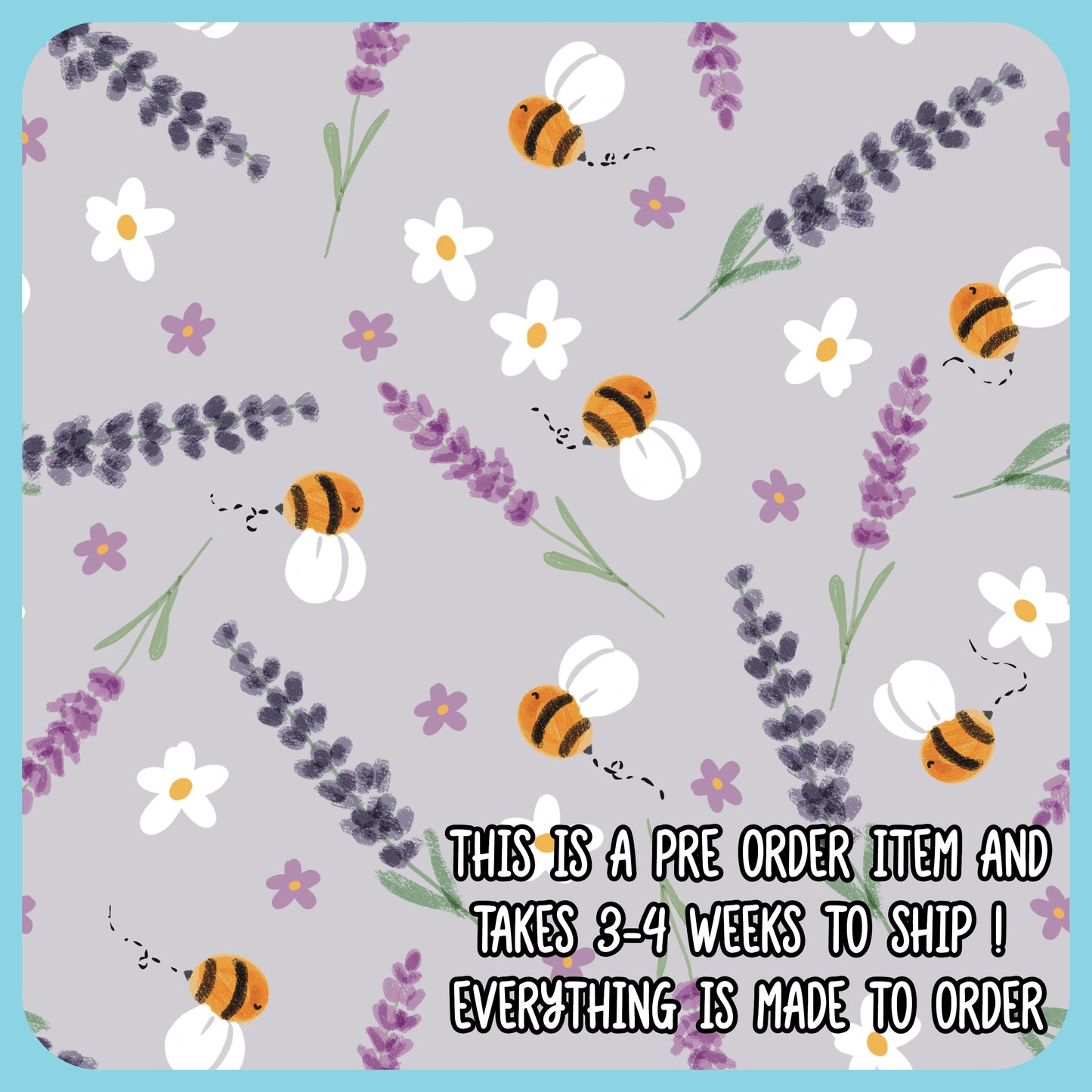 Lavender Bees (headband/scrunchie/scrub cap) PRE ORDER