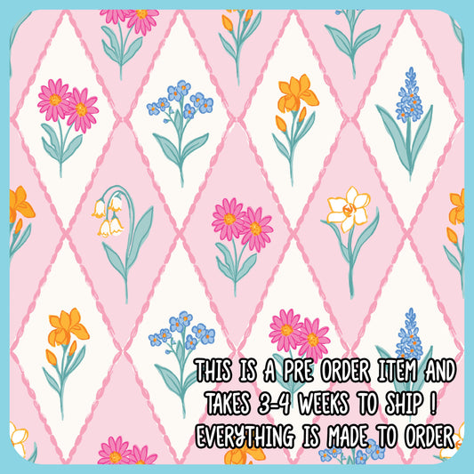 Diamond Wildflower (headband/scrunchie/scrub cap) PRE ORDER