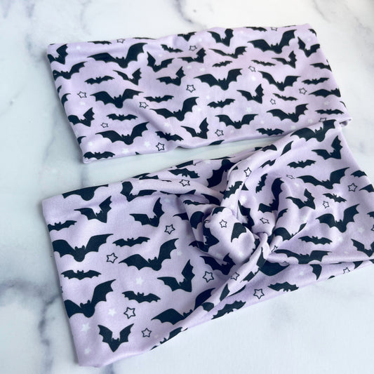 Purple Bats Headband
