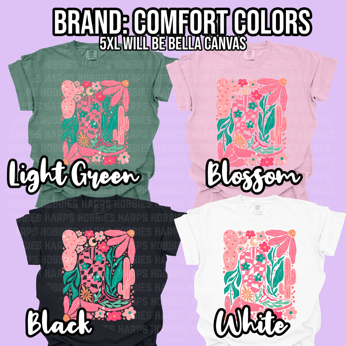 Floral Boots Tshirt