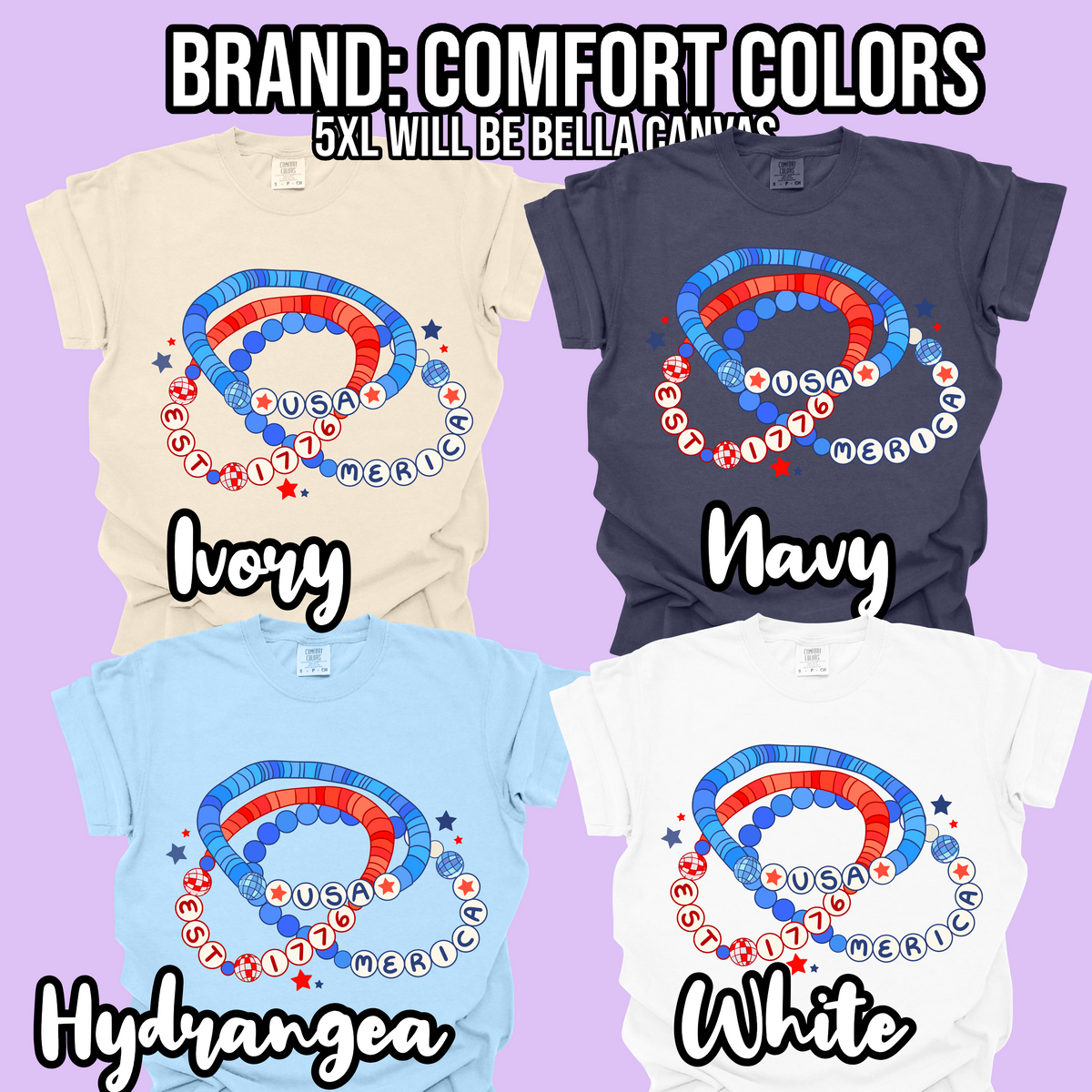 USA Bracelets tshirt (adult)