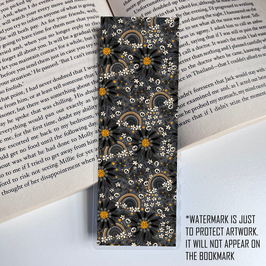 Spooky Floral Bookmark