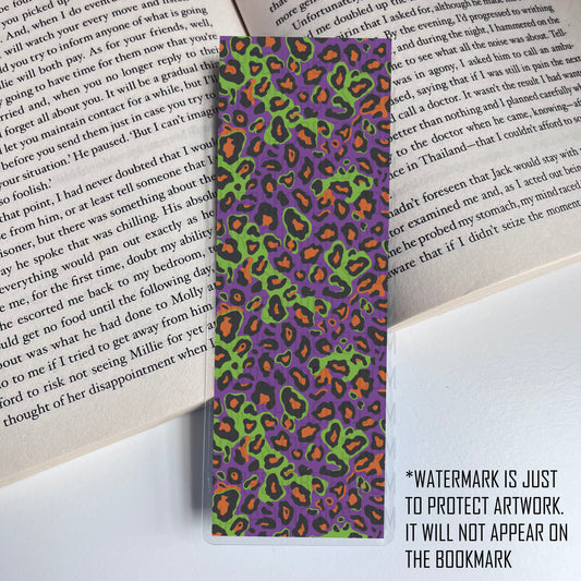 Halloween Leopard bookmark