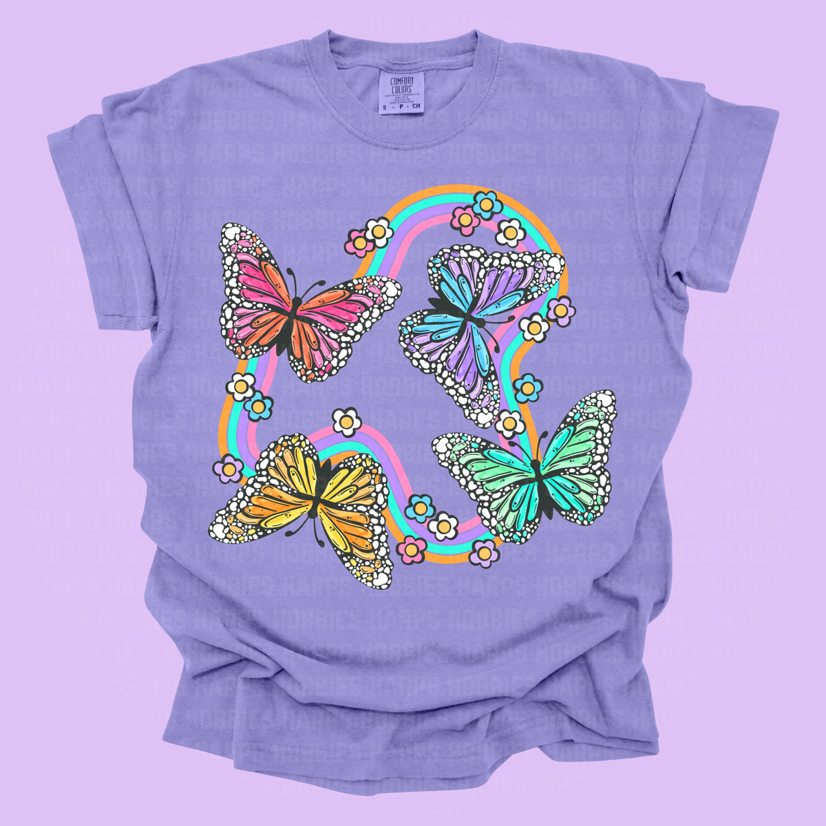 Bright Butterflies Tshirt (adult)