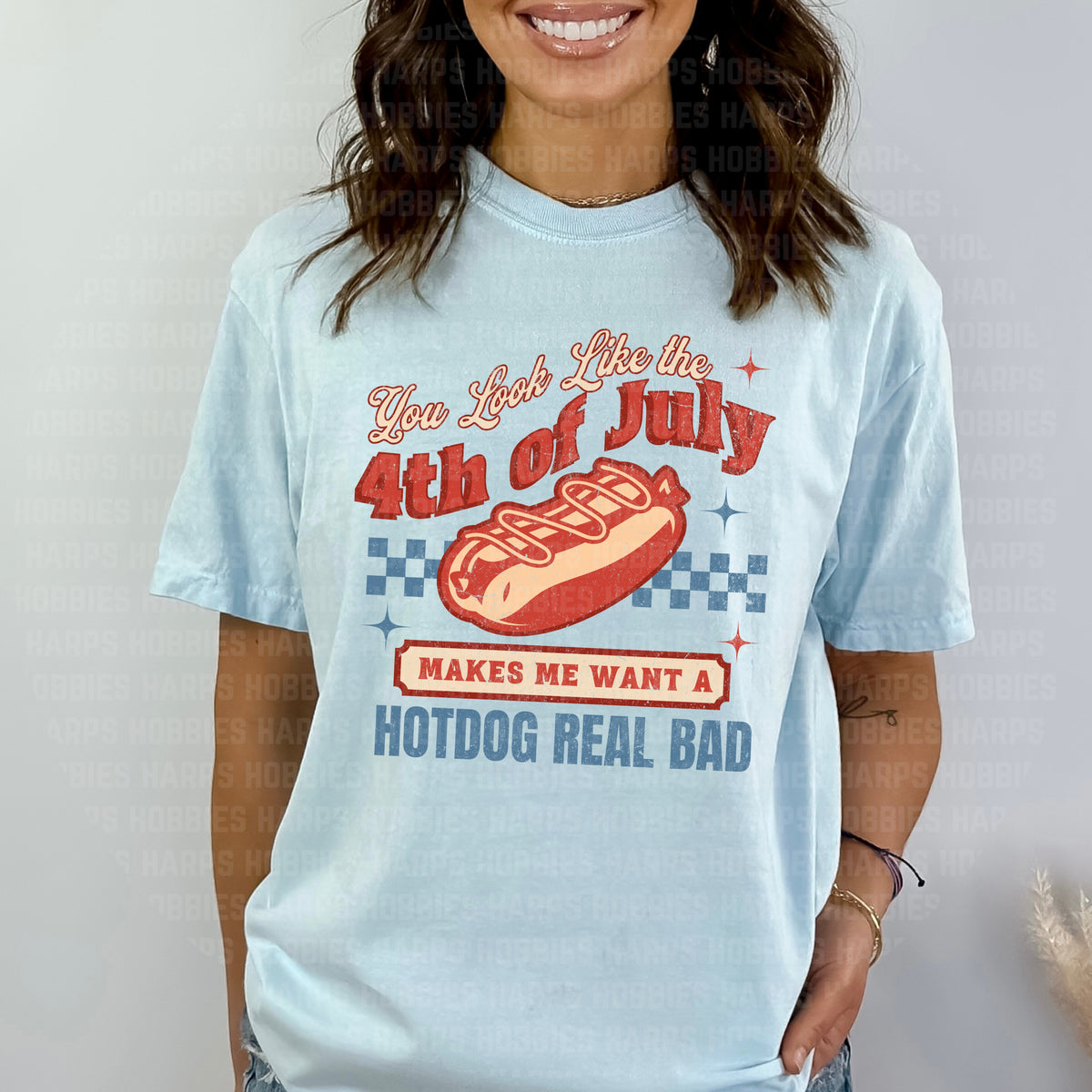 4th of July Hot Dog Tshirt