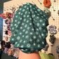 Emerald Snowflakes Scrub Hat