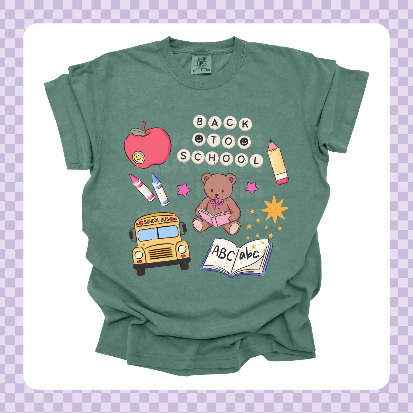 Back to School Bear Tshirt/Sweatshirt/Long Sleeve