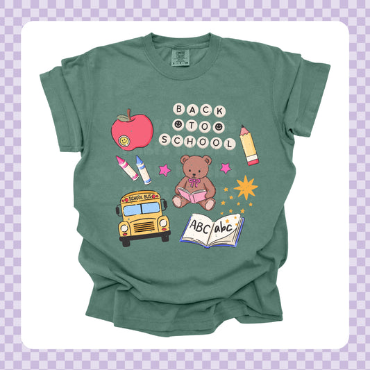 Back to School Bear Tshirt/Sweatshirt/Long Sleeve