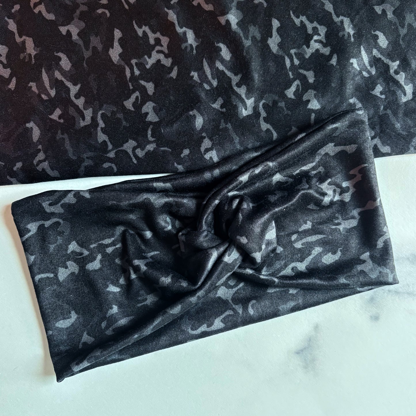 Black Camo Headband