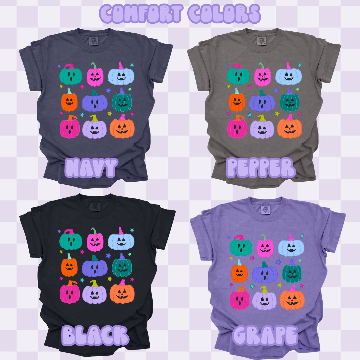 Colorful Pumpkins Tshirt/Sweatshirt/Long Sleeve