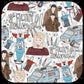 Grey Checks Home Alone Scrub Cap (pre order 12-15 business days)