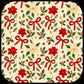 Poinsettia Bows Scrub Cap (pre order 12-15 business days)