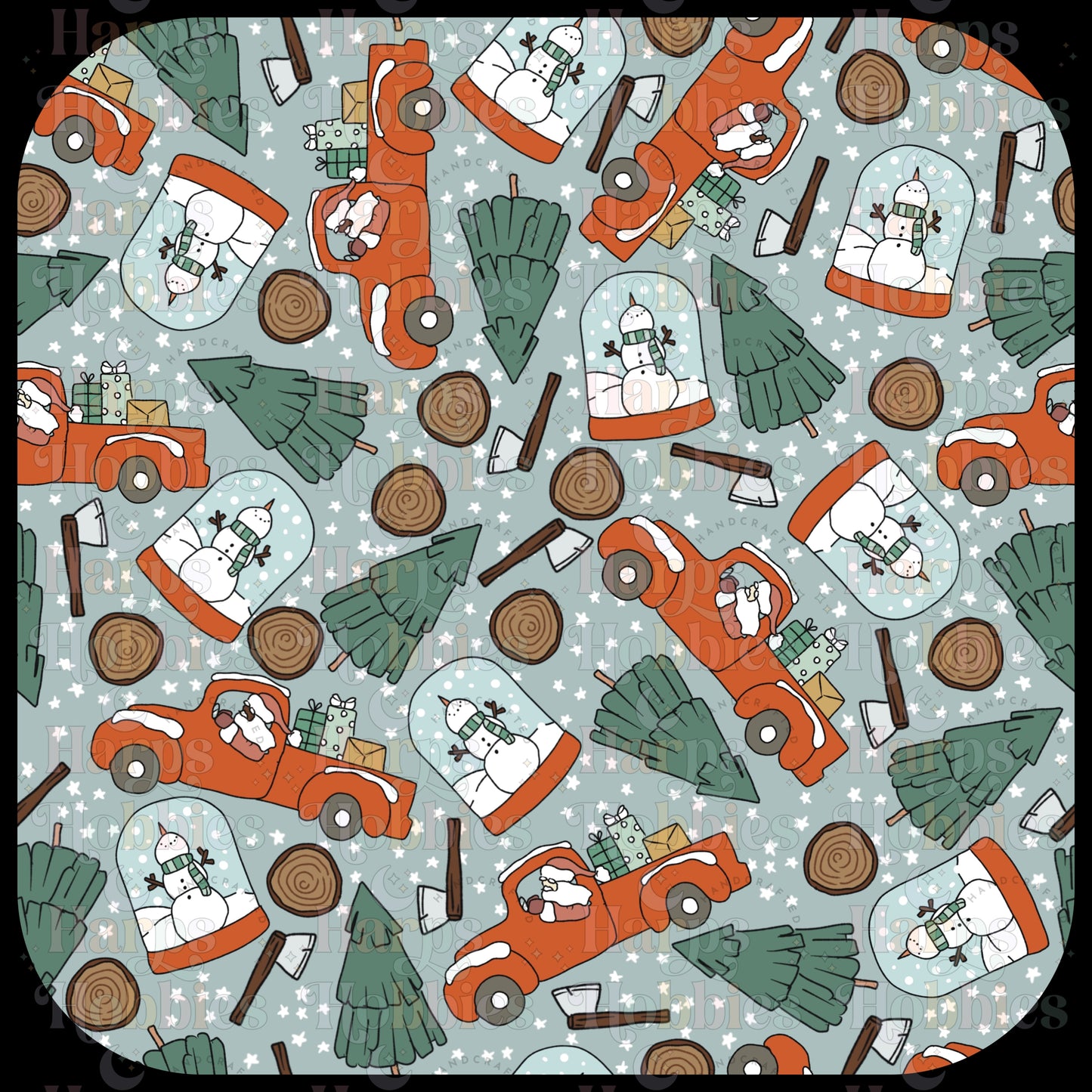 Red Trucks Scrub Cap (pre order 12-15 business days)