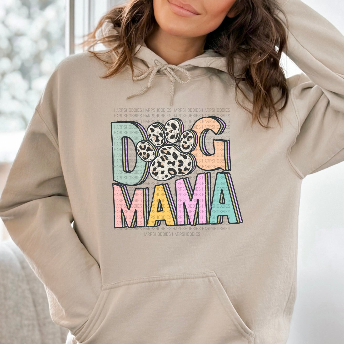 Dog Mama pawprint (tshirt/hoodie/sweatshirt/longsleeve)