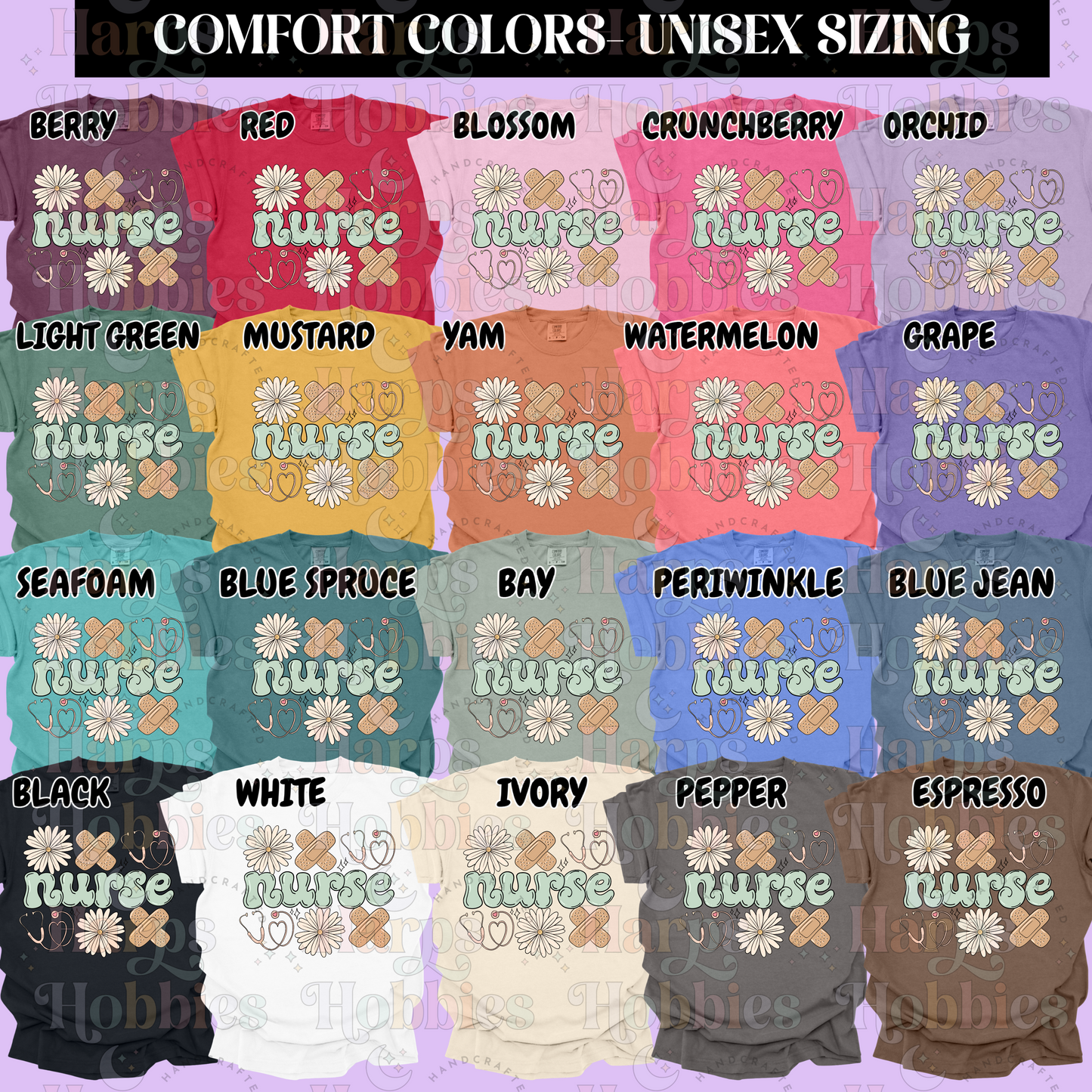 Floral Nurse (tshirt/sweatshirt)