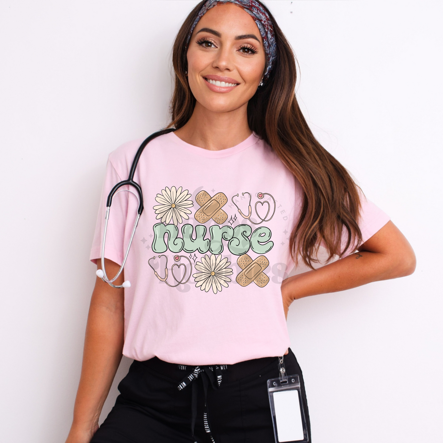 Floral Nurse (tshirt/sweatshirt)