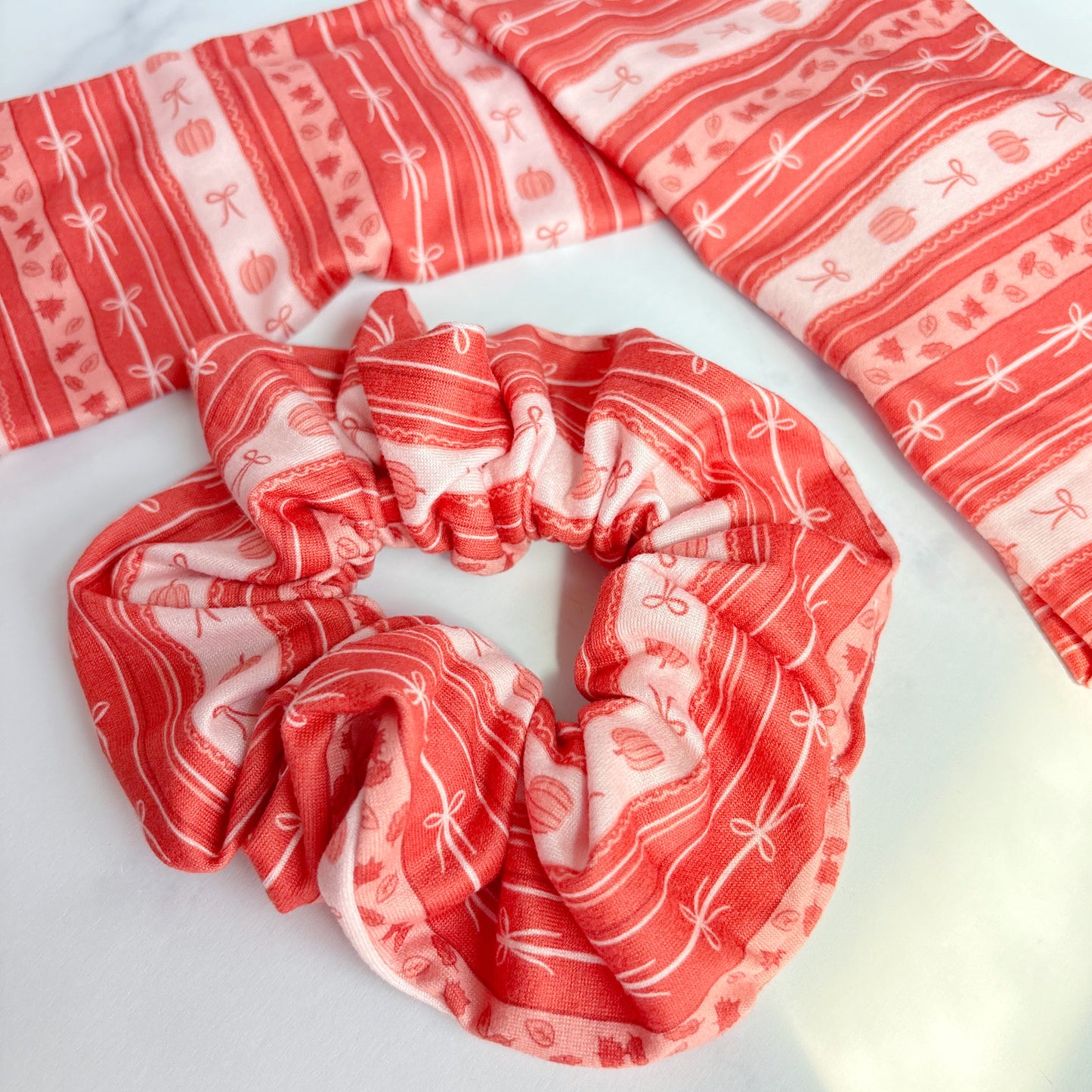 Pumpkin Stripes Scrunchie (Regular)