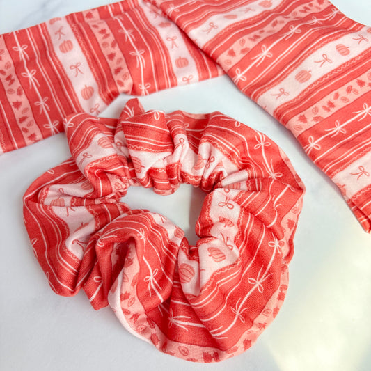 Pumpkin Stripes Scrunchie (Regular)