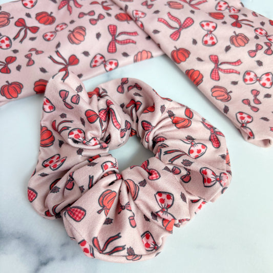 Fall Bows Scrunchie (Regular)