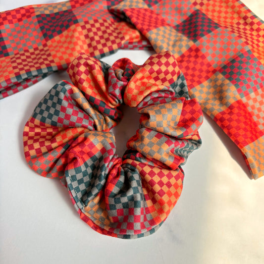 Rustic Checkered Scrunchie (Regular)