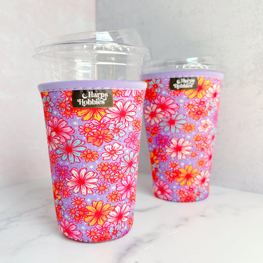 Flower Power Drink Sleeve (2 sizes)