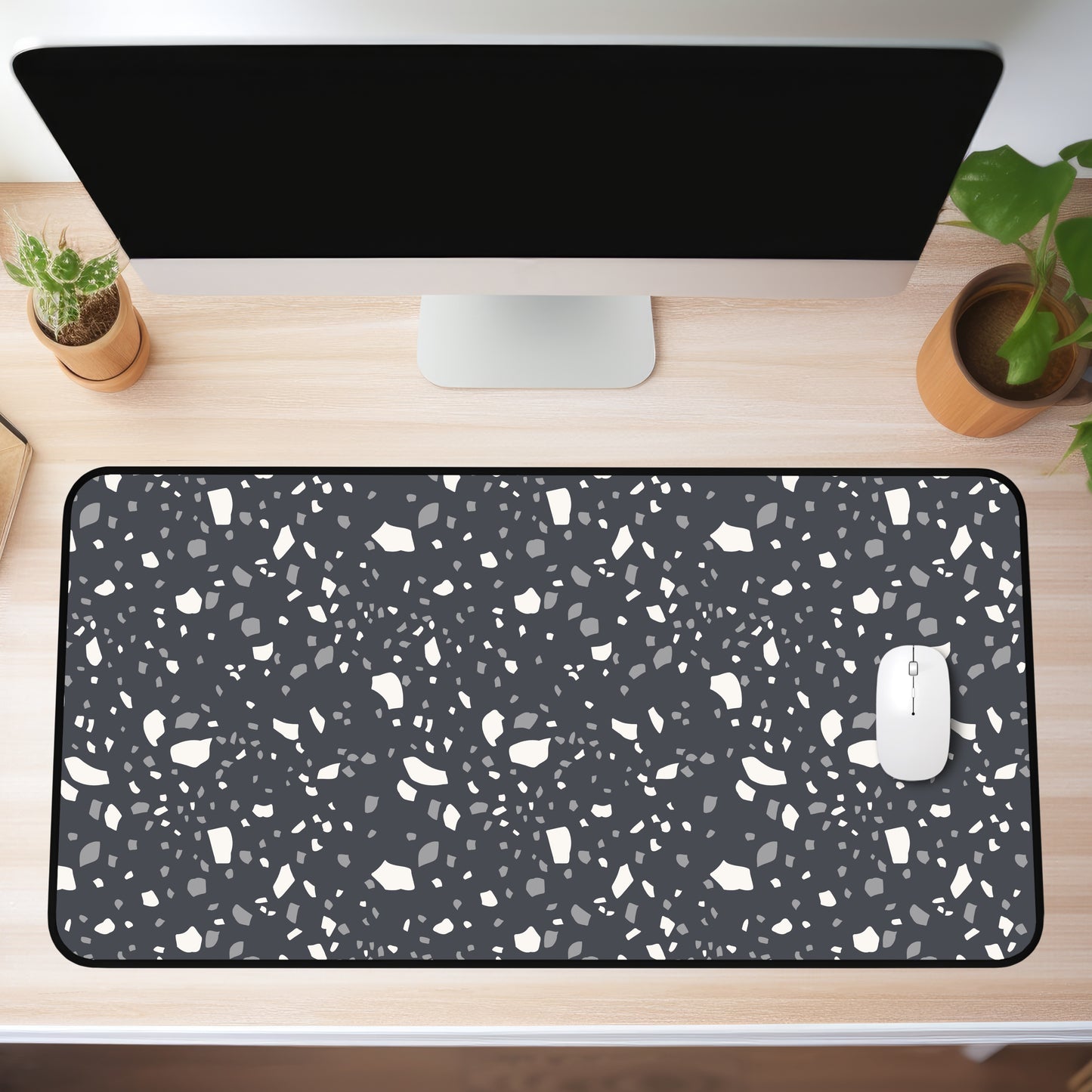 Gray Terrazzo Desk Mat (4 sizes)