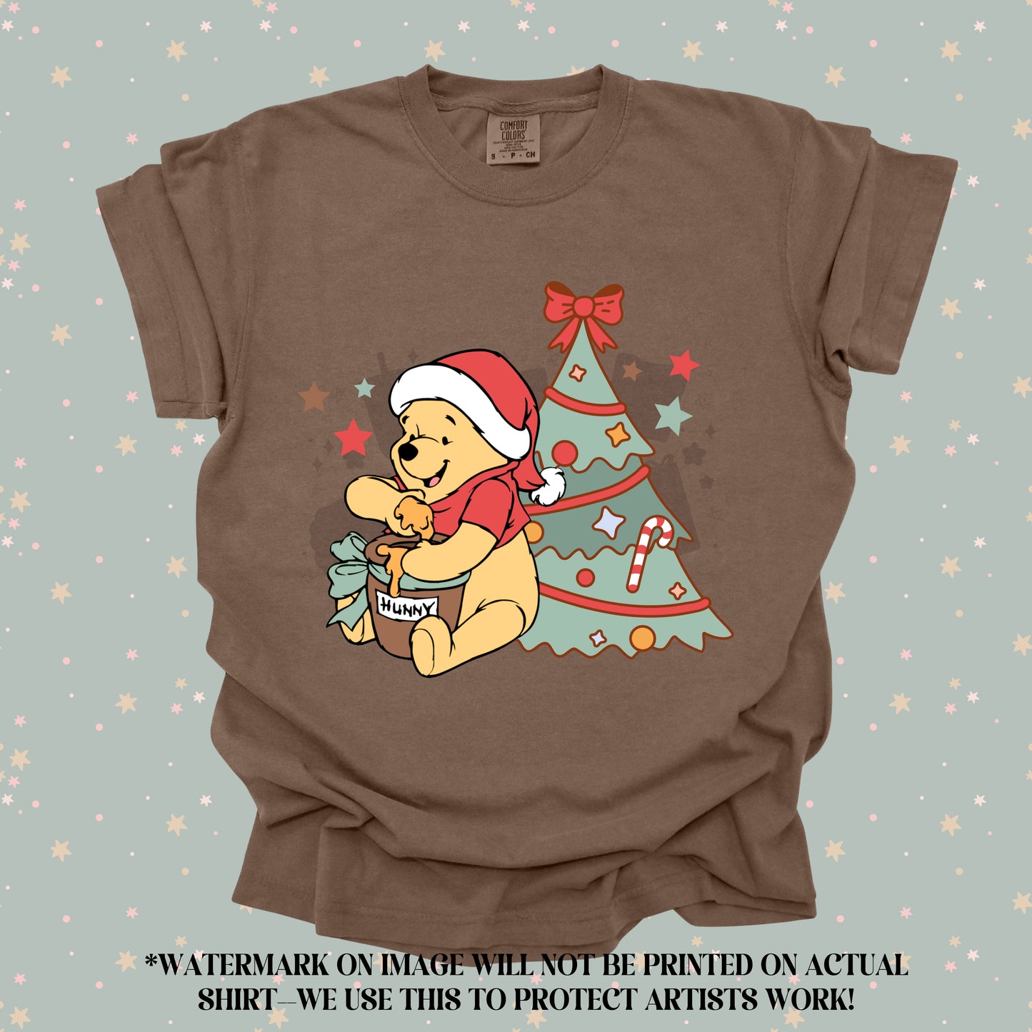 Christmas Pooh (tshirt/sweatshirt)