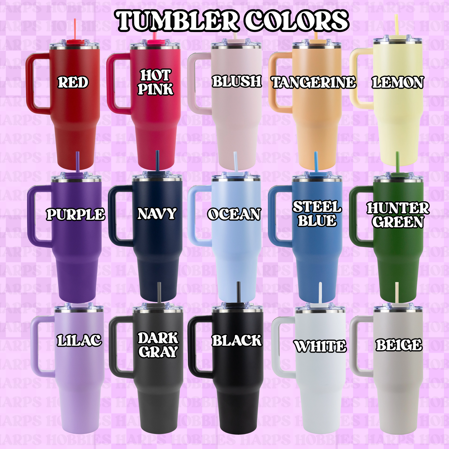 Blueberries Floral 40 oz Tumbler