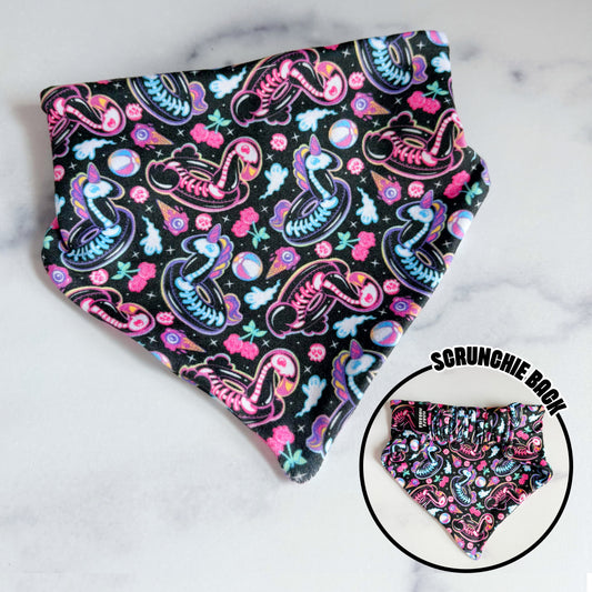 Skelly Floaties Scrunchie Dog Bandana