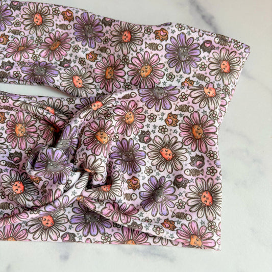 Floral Kitties Headband