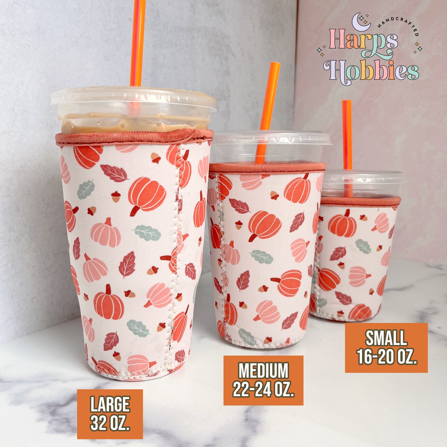Simple Pumpkins Drink Sleeve (3 sizes)