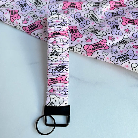 Puppy Love Scrunchie Keychain