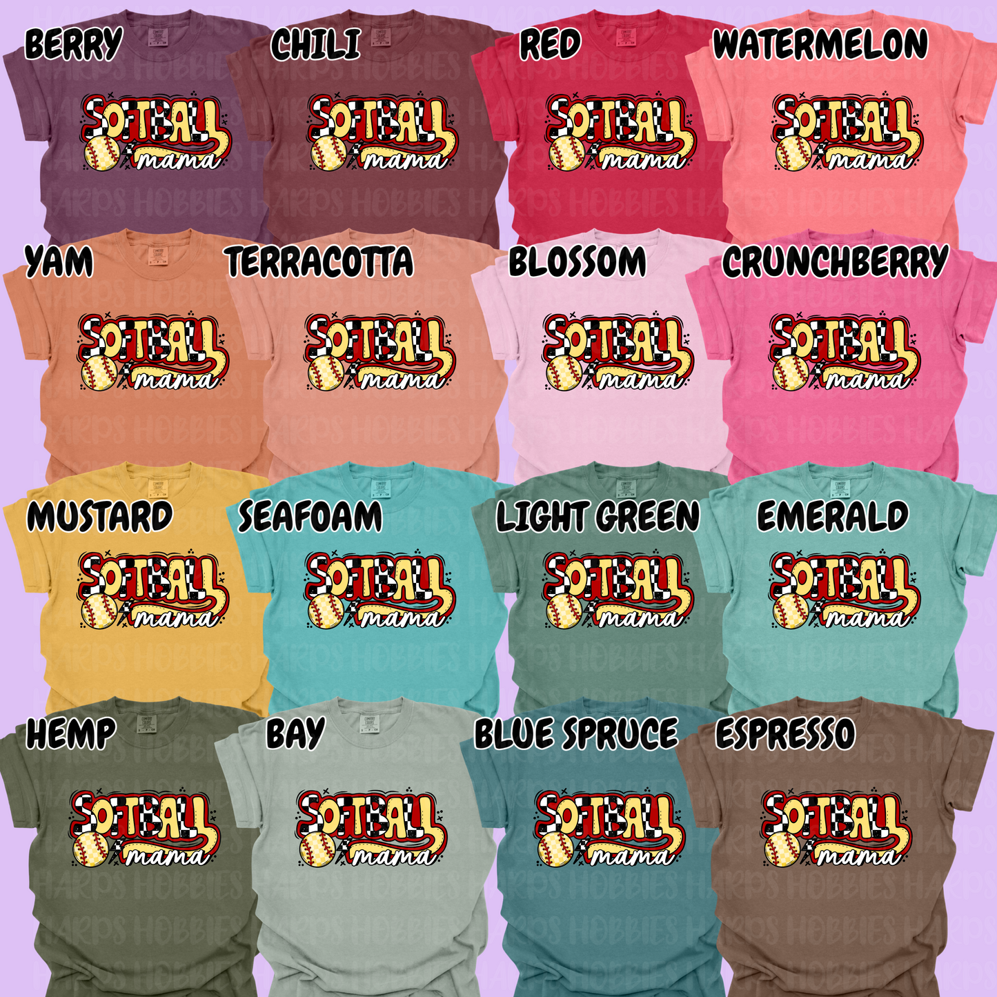 Retro Softball Mama (tshirt/hoodie/sweatshirt/longsleeve)
