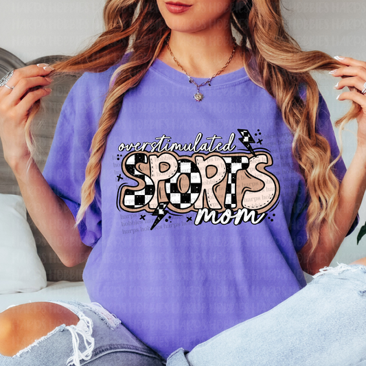 Overstimulated Sports mom (tshirt/hoodie/sweatshirt/longsleeve)