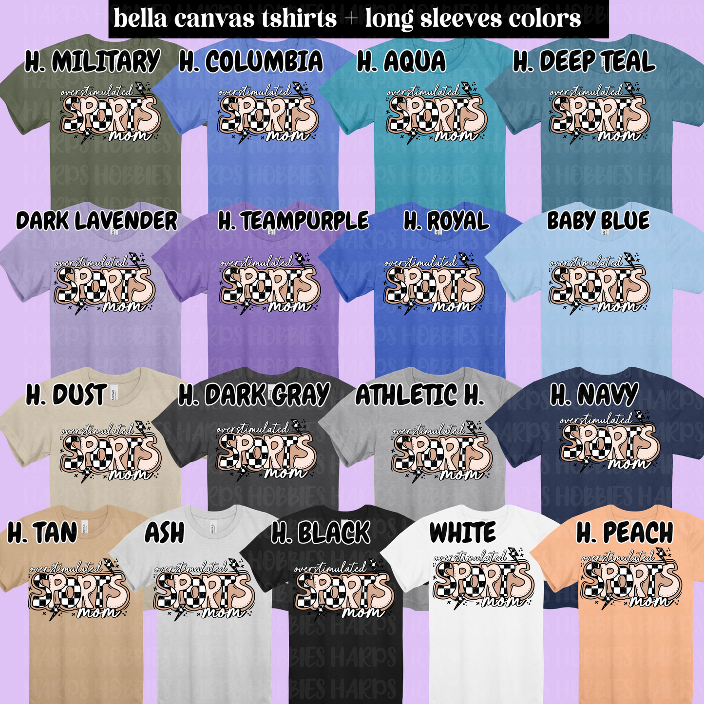 Overstimulated Sports mom (tshirt/hoodie/sweatshirt/longsleeve)