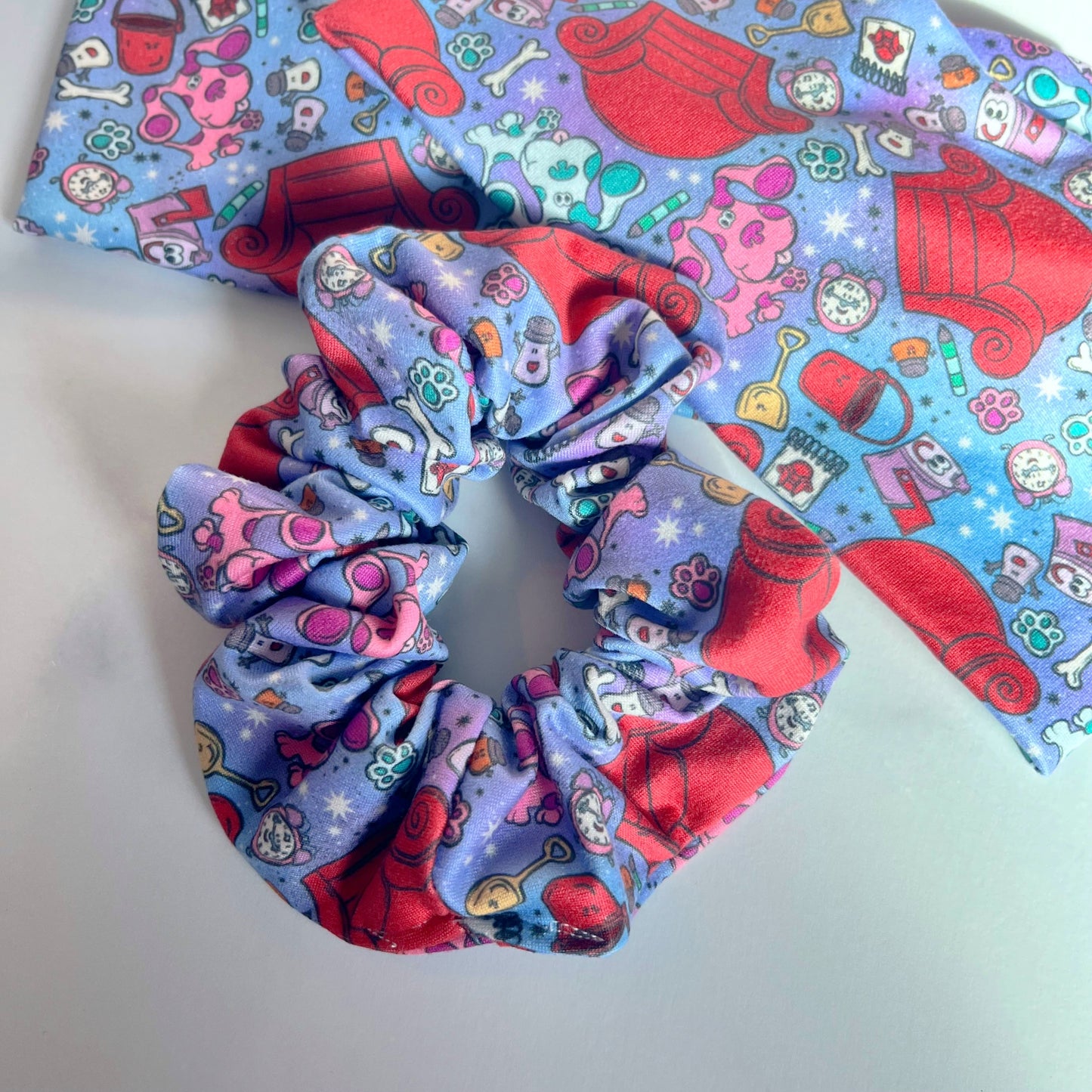 Blue Dog + Friends Regular Scrunchie