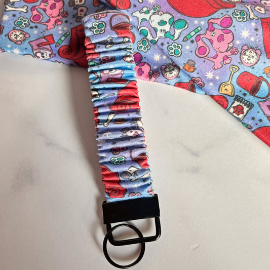 Blue Dog Keychain Scrunchie