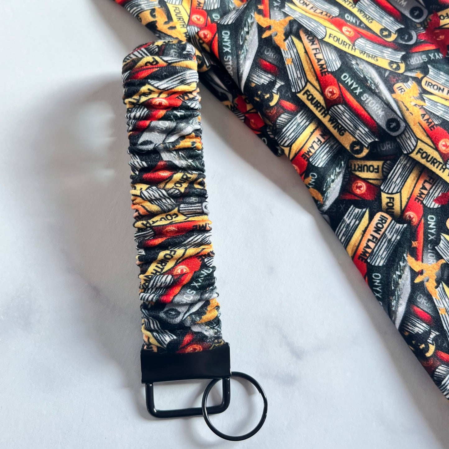 Fourth Wing Keychain Scrunchie