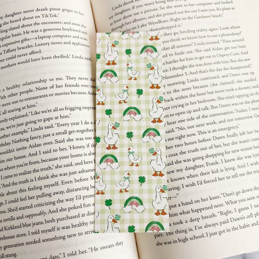 Green Goosey Bookmark