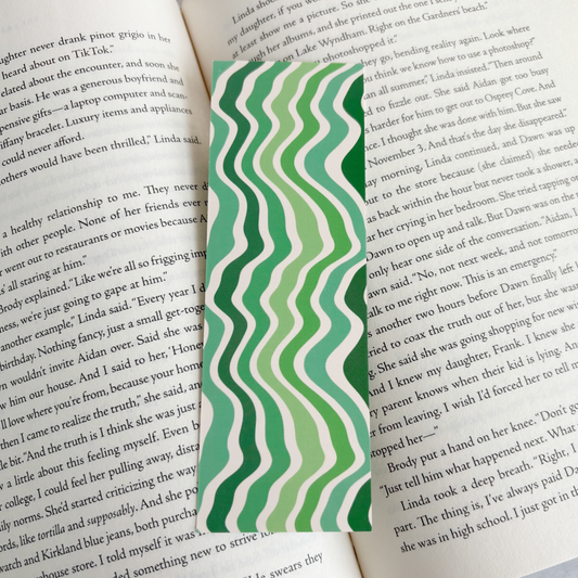 Green Waves Bookmark