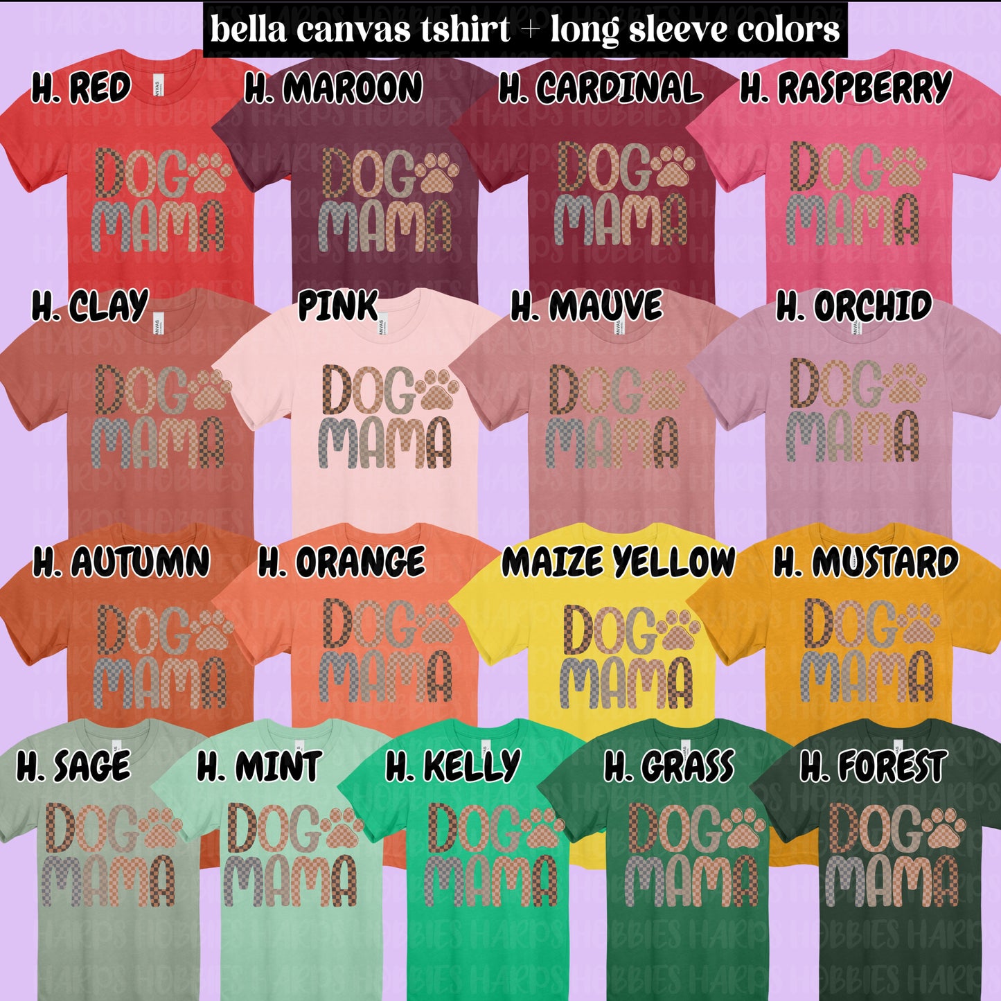 Checkered Dog Mama (tshirt/hoodie/sweatshirt/longsleeve)