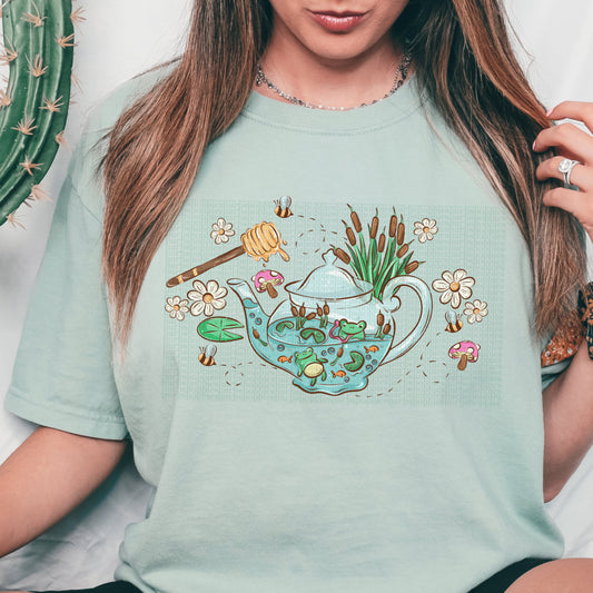 Froggy Teapot (tshirt/hoodie/sweatshirt/longsleeve)