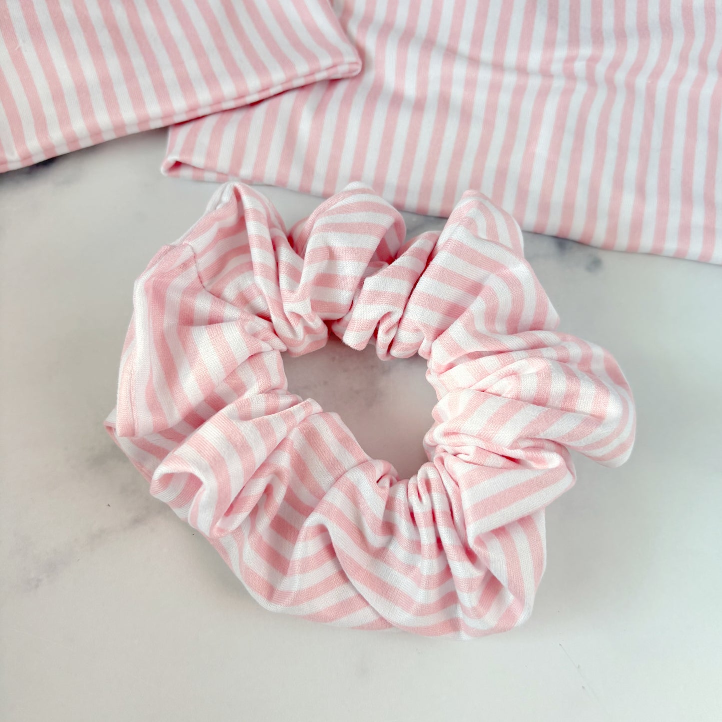 Pink Stripes Scrunchie (Regular)