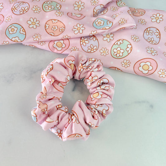 Floral Eggs Scrunchie (Skinny)