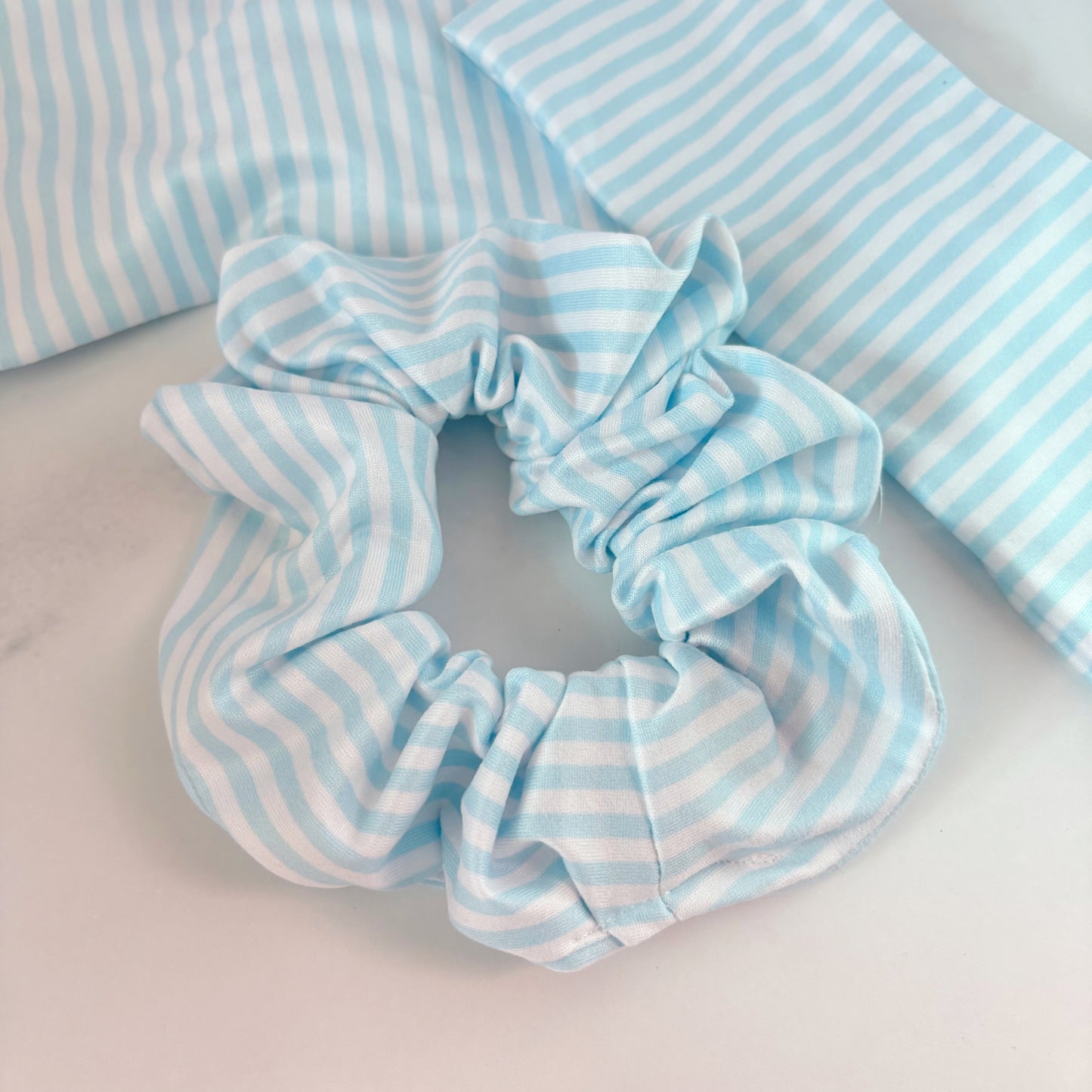 Blue Stripes Scrunchie (Regular)