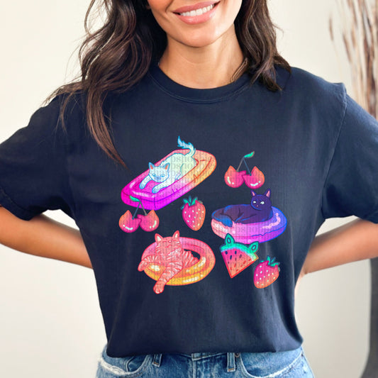 Cats on Floaties (tshirt/hoodie/sweatshirt/longsleeve)