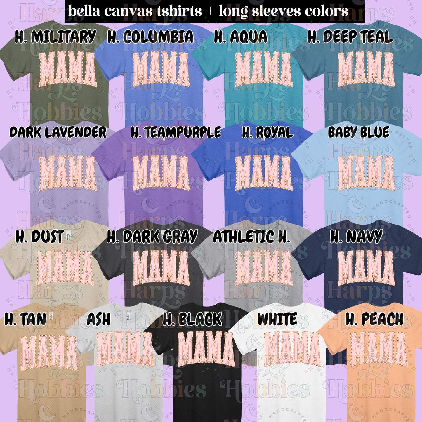 Mama (pink varsity) (tshirt/hoodie/sweatshirt/longsleeve)
