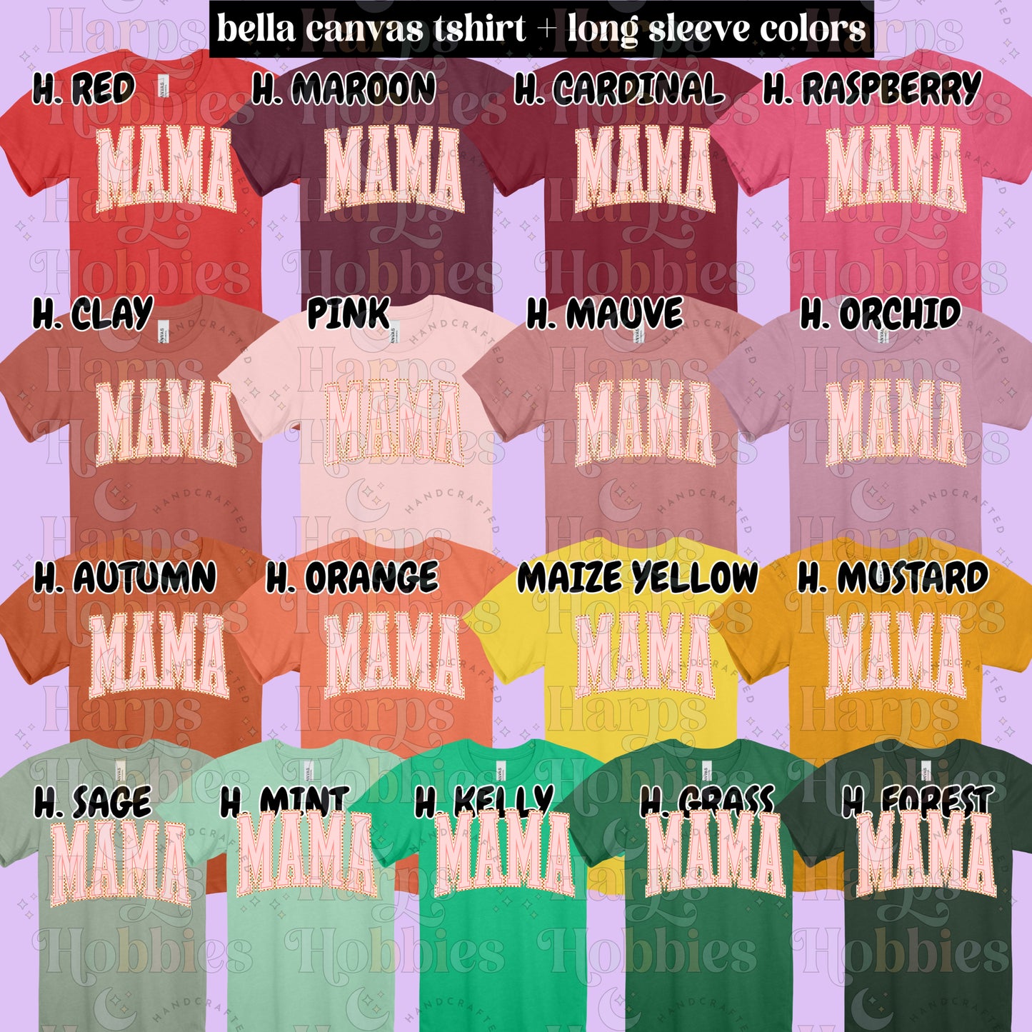 Mama (pink varsity) (tshirt/hoodie/sweatshirt/longsleeve)