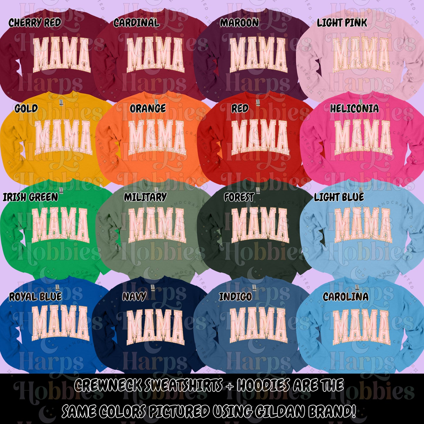 Mama (pink varsity) (tshirt/hoodie/sweatshirt/longsleeve)