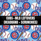 CUBS BATS (headband,scrunchie,skinny scrunchie)